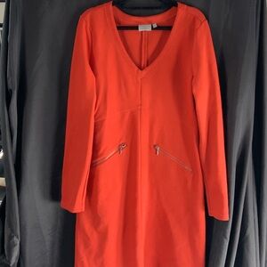 Athleta burnt orange Long Sleeve Dress